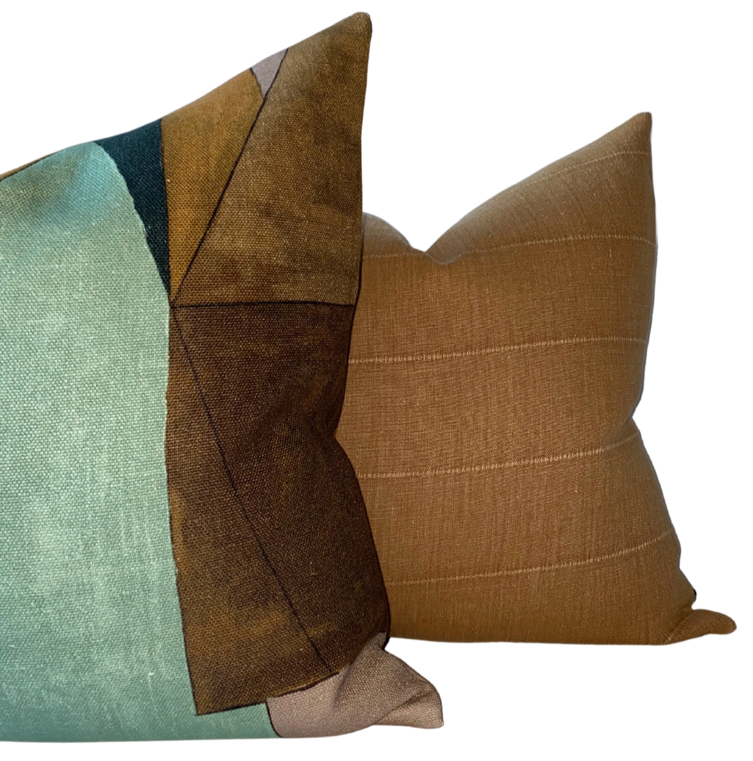 District Pillow in Tobacco