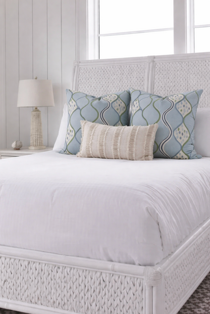 Baltic Weave Pillow in Blue