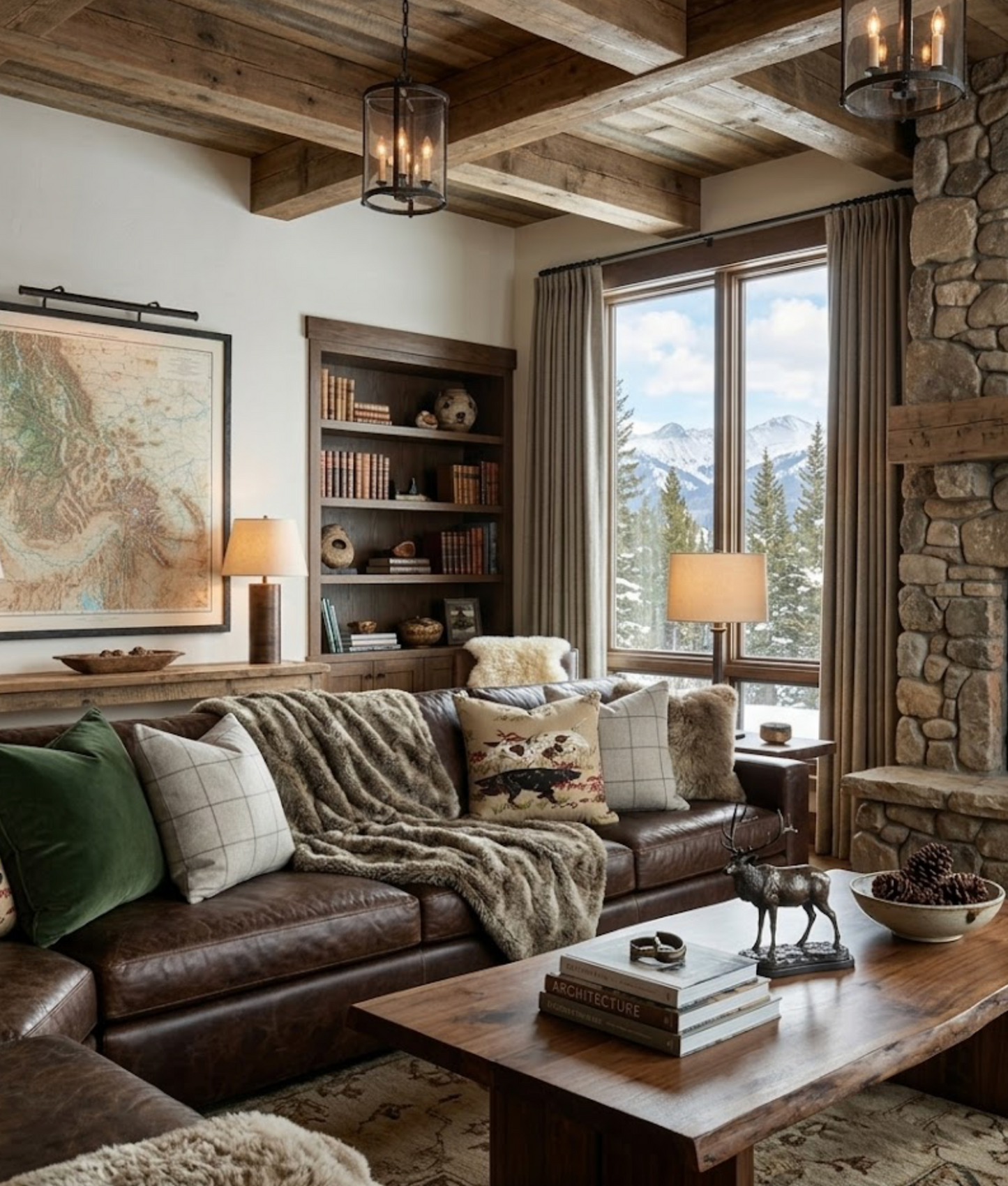 Bancroft Wool Pillow in Malt Brown