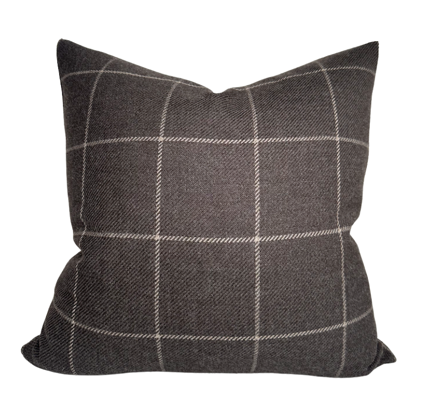 Bancroft Wool Pillow in Sable Brown