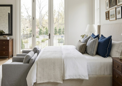 Bellflower Pillow in Cadet