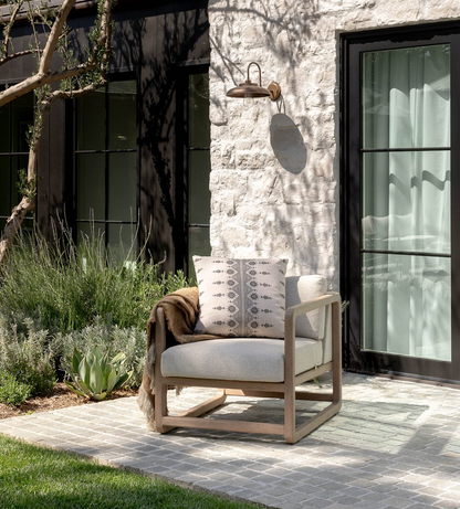 Carmania Pillow in Charcoal, Indoor Outdoor Pillows