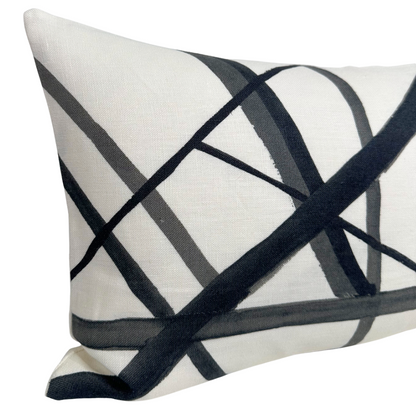 Channels Pillow in Ebony
