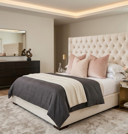 Spotted Pillow in Blush Pink