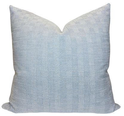 Chelsea Square Pillow in Blue Haven