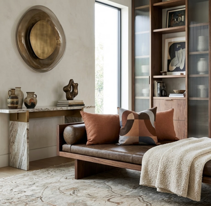 Colonnade Pillow in Cinnabar