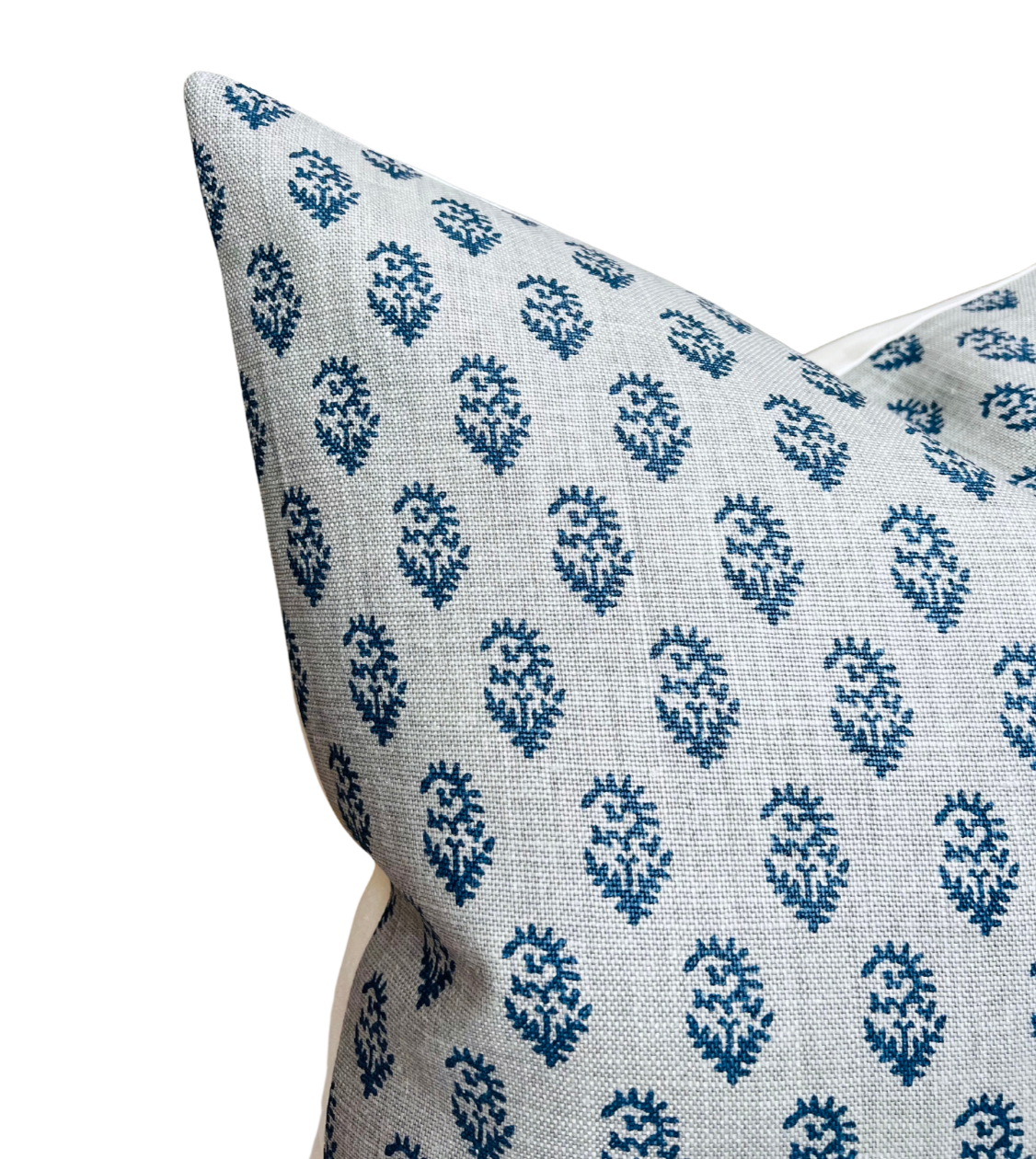 Rajmata Tonal Pillow in Mist Indigo/Blue