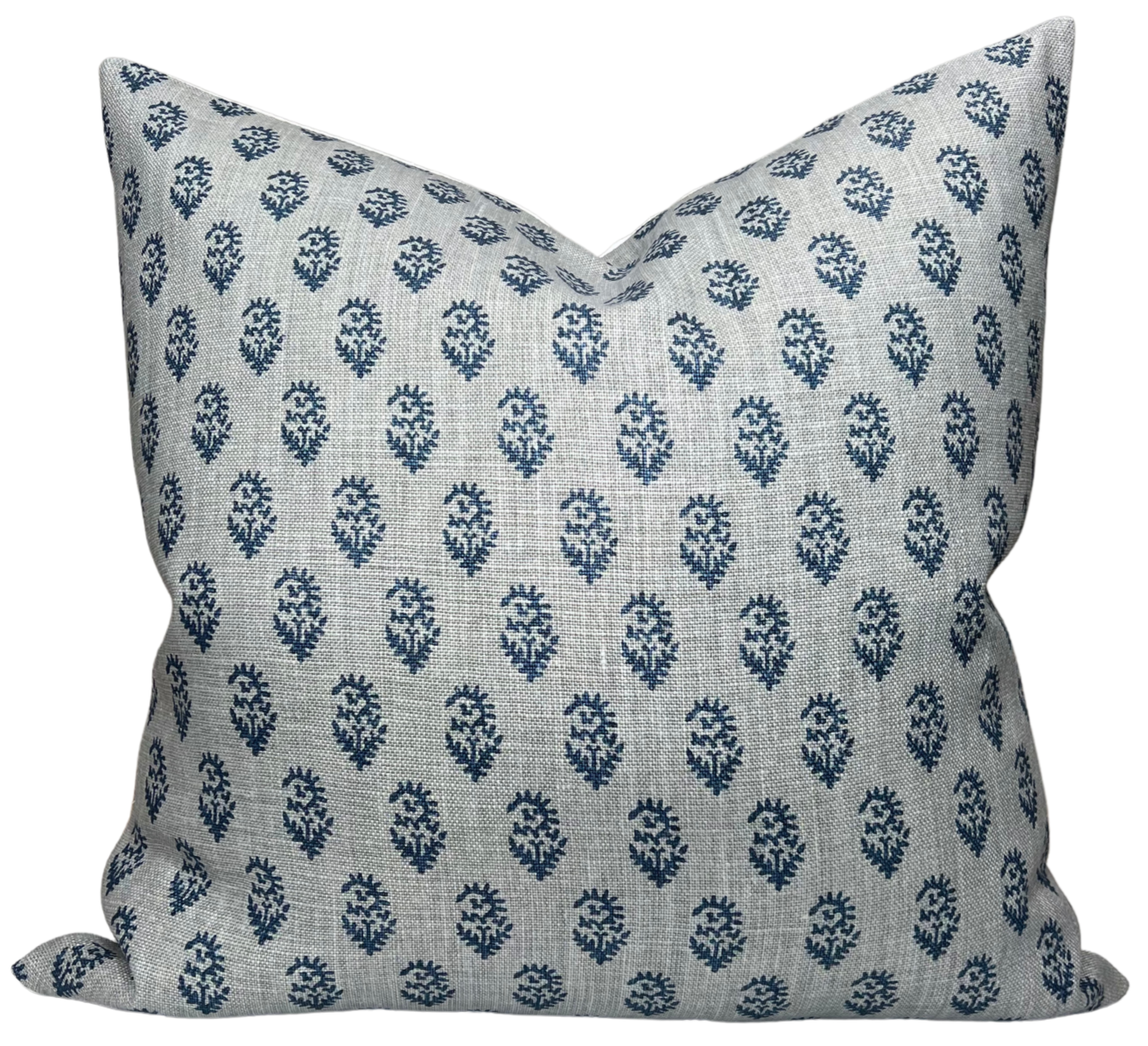 Rajmata Tonal Pillow in Mist Indigo/Blue