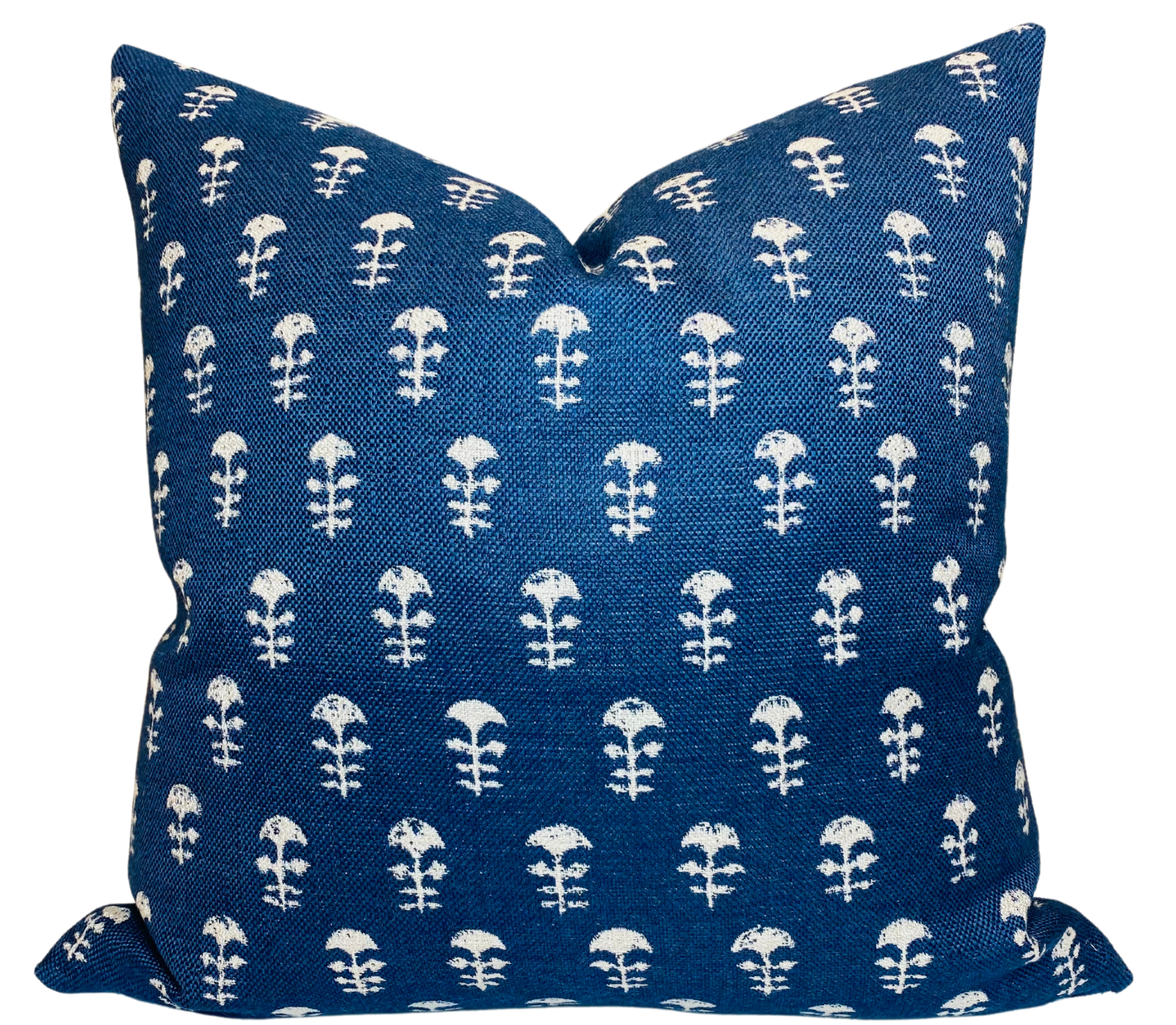 Yukka Woven Pillow in Atlantic Blue