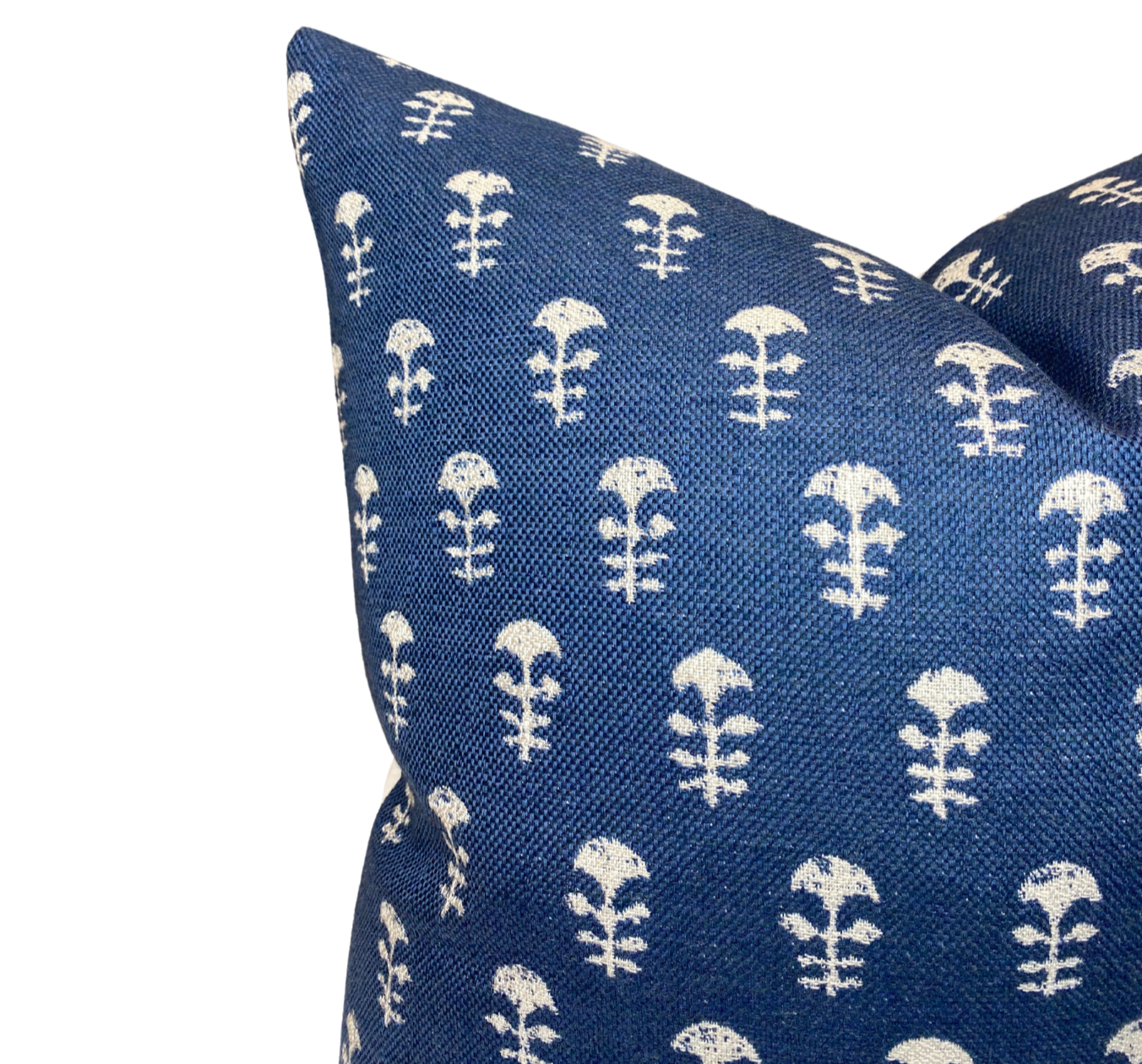Yukka Woven Pillow in Atlantic Blue