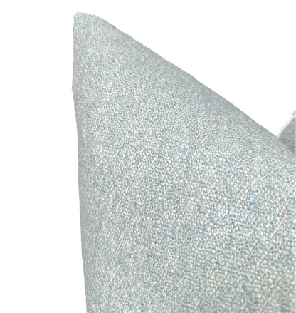 Vail Boucle Pillow in Blue