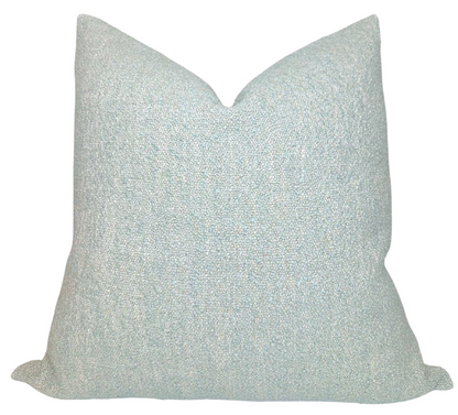Vail Boucle Pillow in Blue