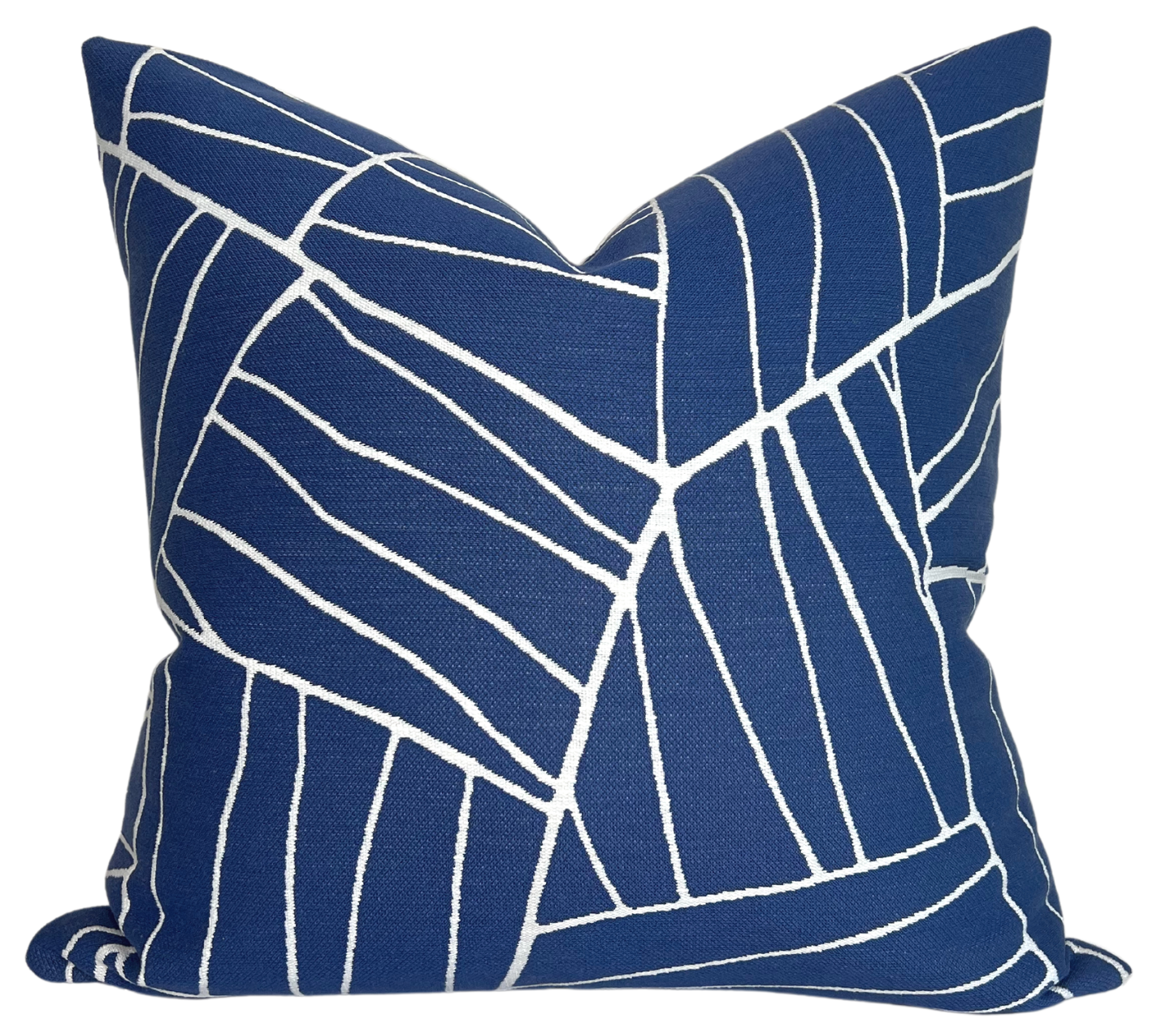 Jordan Woven Pillow in Royal Blue