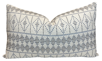 Souk Pillow in Onyx Indigo, Indoor Outdoor Pillows