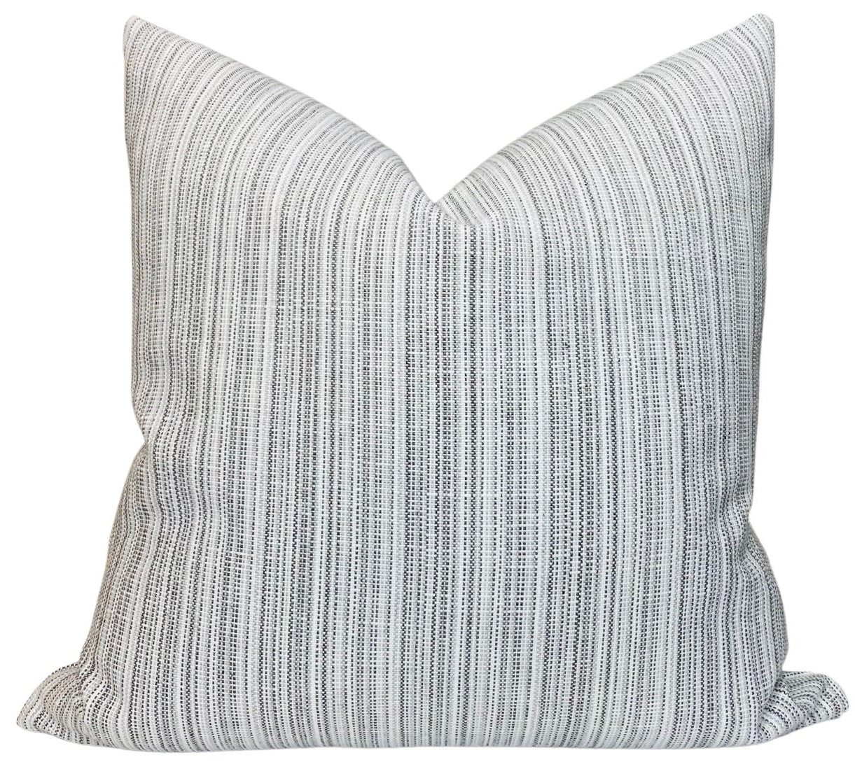 Veranda Strie Pillow in Grey