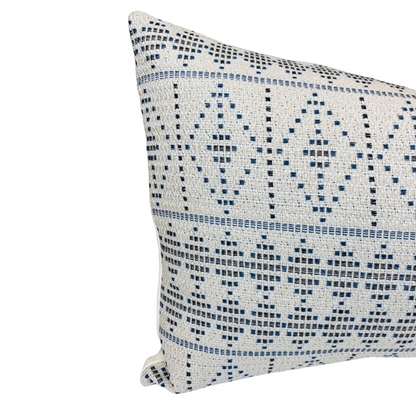 Souk Pillow in Onyx Indigo, Indoor Outdoor Pillows