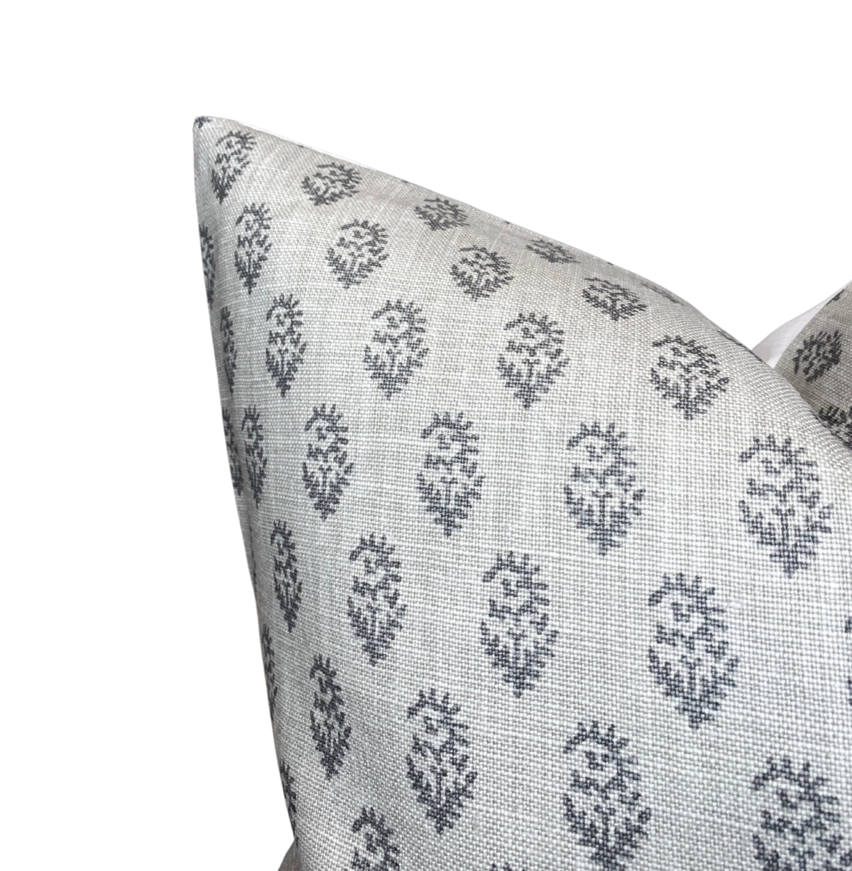 Rajmata Tonal Pillow in Ash Grey