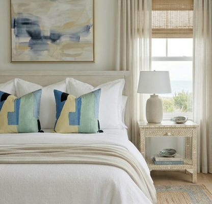 District Pillow in Cobalt