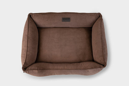 Brown Fancy Corduroy Sleeper Pet Bed