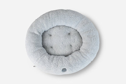 Furry Gray Donut Pet Bed