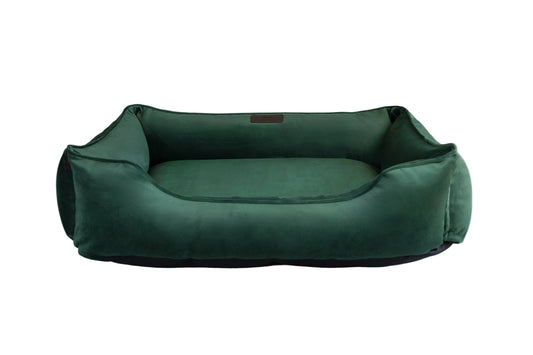 Green Classic Velvet Sleeper Pet Bed