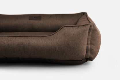 Brown Cotton Sleeper Pet Bed