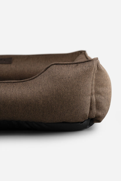 Brown Cotton Sleeper Pet Bed