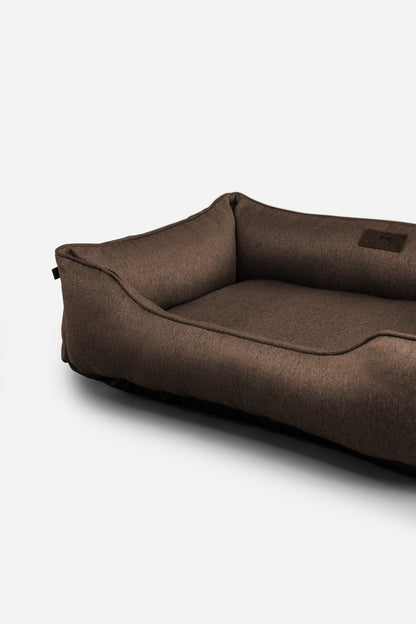 Brown Cotton Sleeper Pet Bed