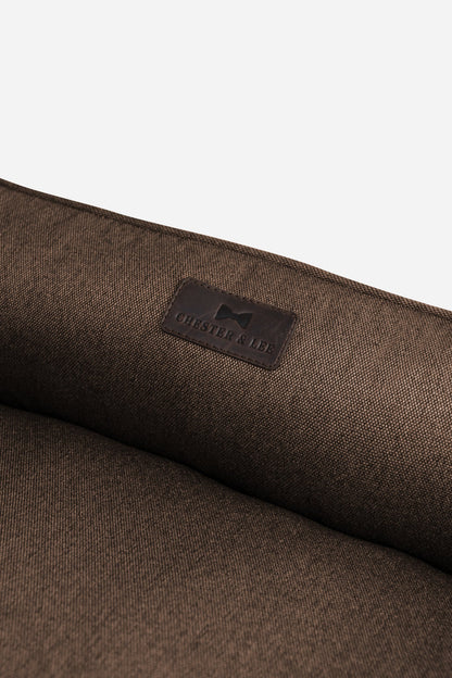 Brown Cotton Sleeper Pet Bed