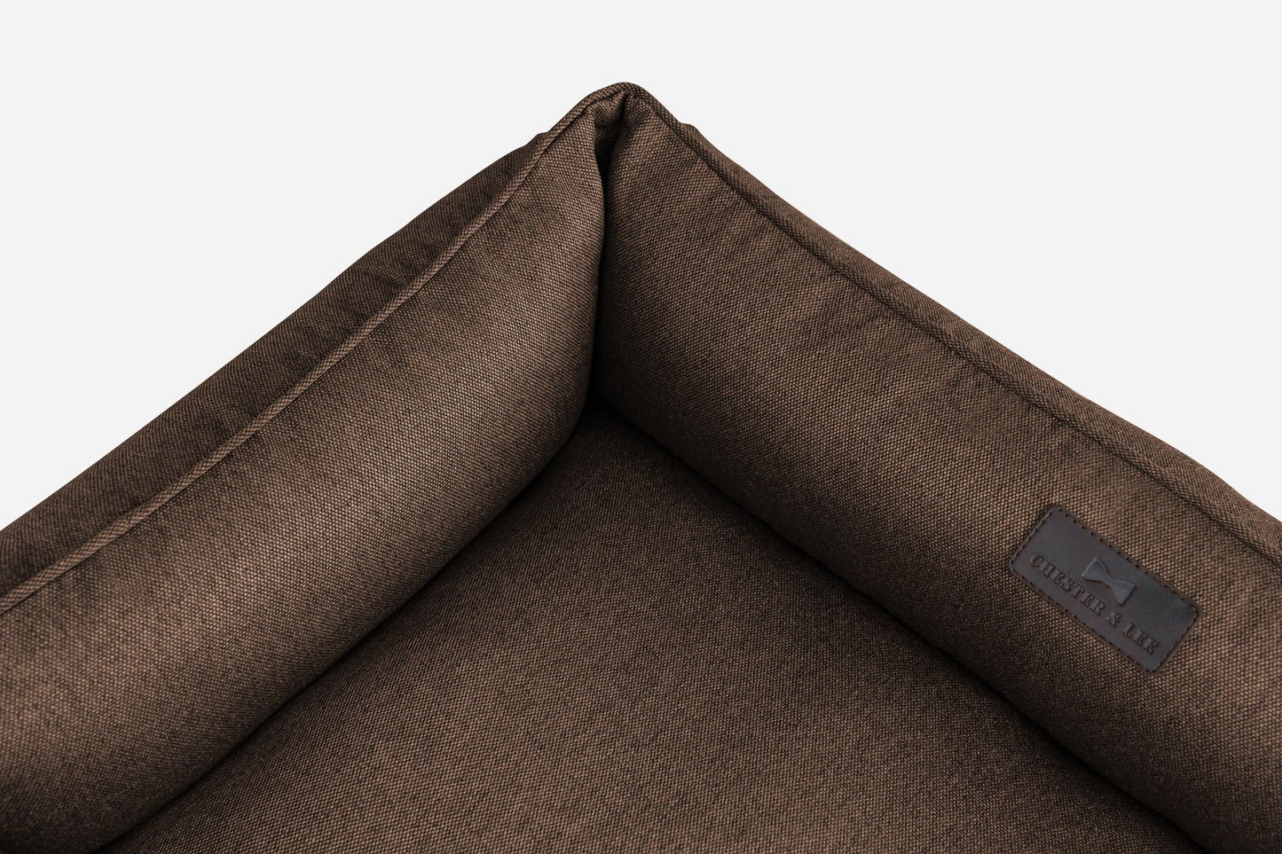 Brown Cotton Sleeper Pet Bed