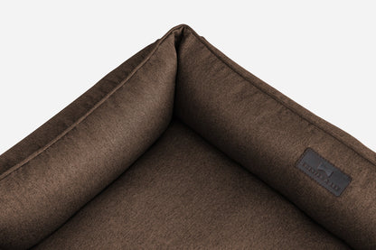 Brown Cotton Sleeper Pet Bed