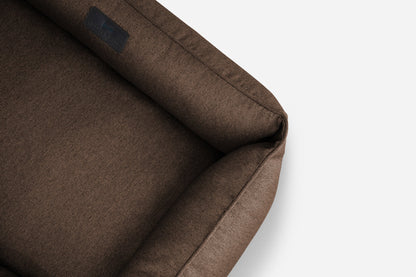 Brown Cotton Sleeper Pet Bed