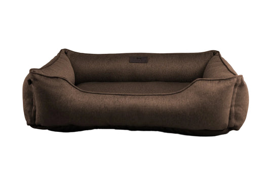 Brown Cotton Sleeper Pet Bed