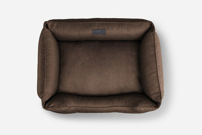 Brown Cotton Sleeper Pet Bed
