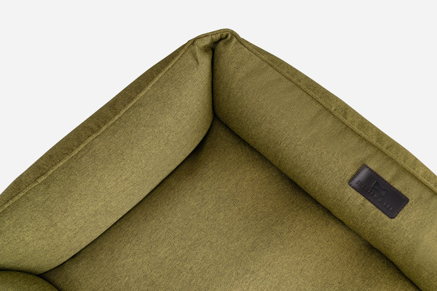 Olive Cotton Sleeper Pet Bed