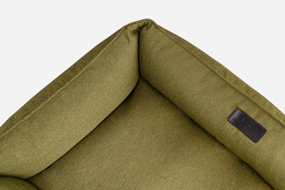 Olive Cotton Sleeper Pet Bed