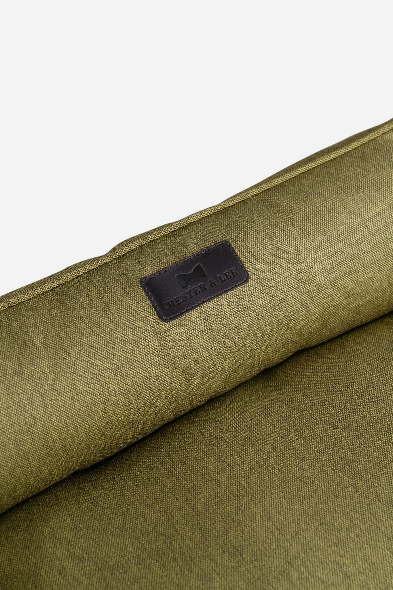 Olive Cotton Sleeper Pet Bed