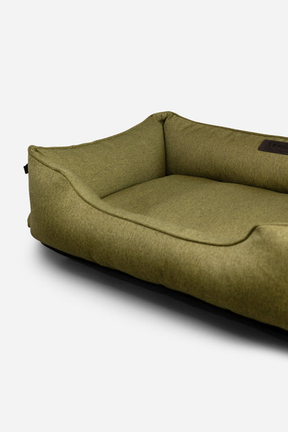 Olive Cotton Sleeper Pet Bed