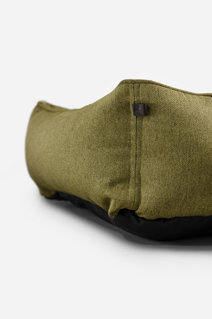 Olive Cotton Sleeper Pet Bed