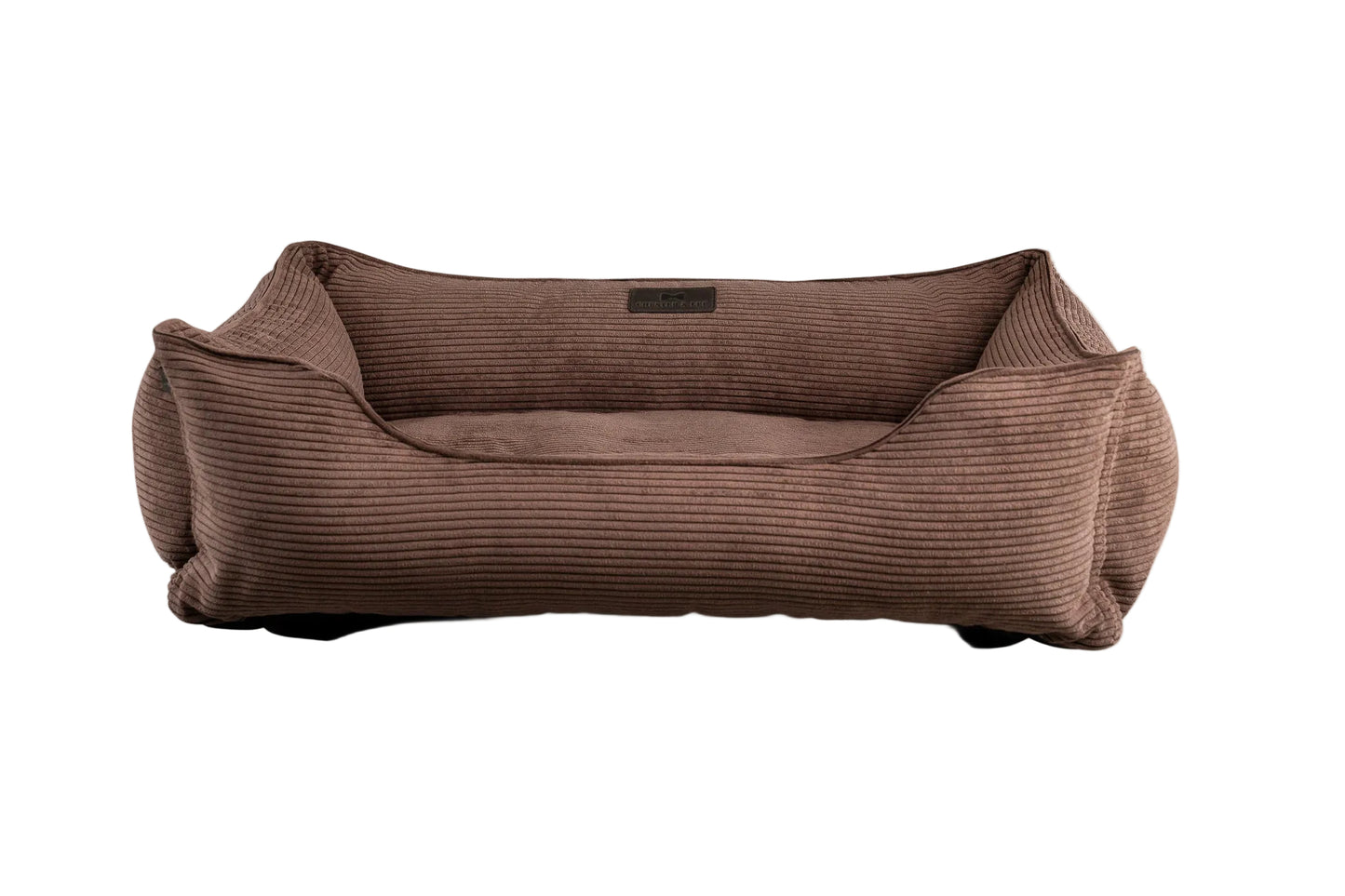 Brown Fancy Corduroy Sleeper Pet Bed