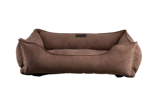 Brown Fancy Corduroy Sleeper Pet Bed
