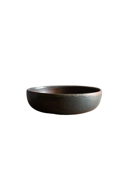 Rust Stoneware Pasta Bowl
