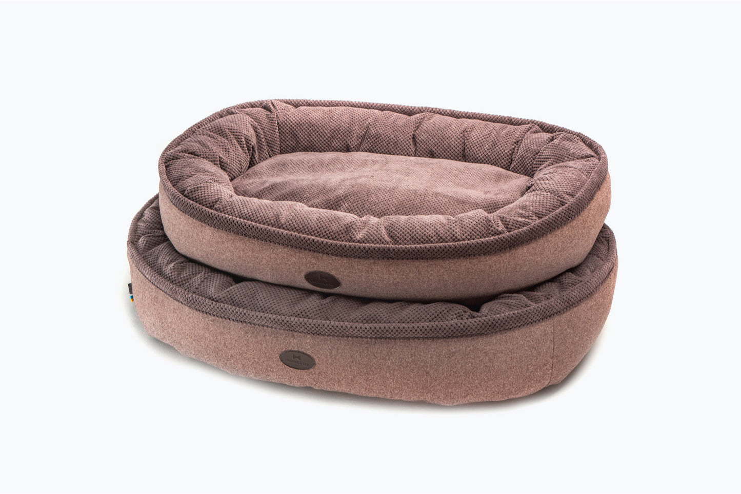 Velvet Cuddly Bagel Pet Bed