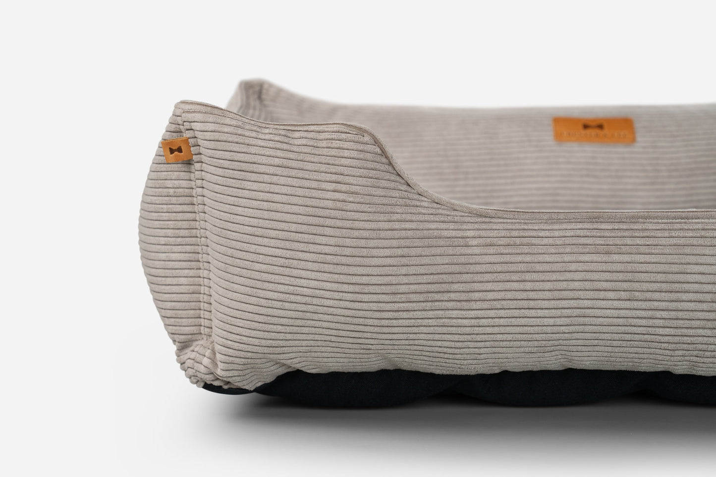 Taupe Fancy Corduroy Sleeper Pet Bed