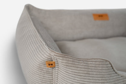Taupe Fancy Corduroy Sleeper Pet Bed