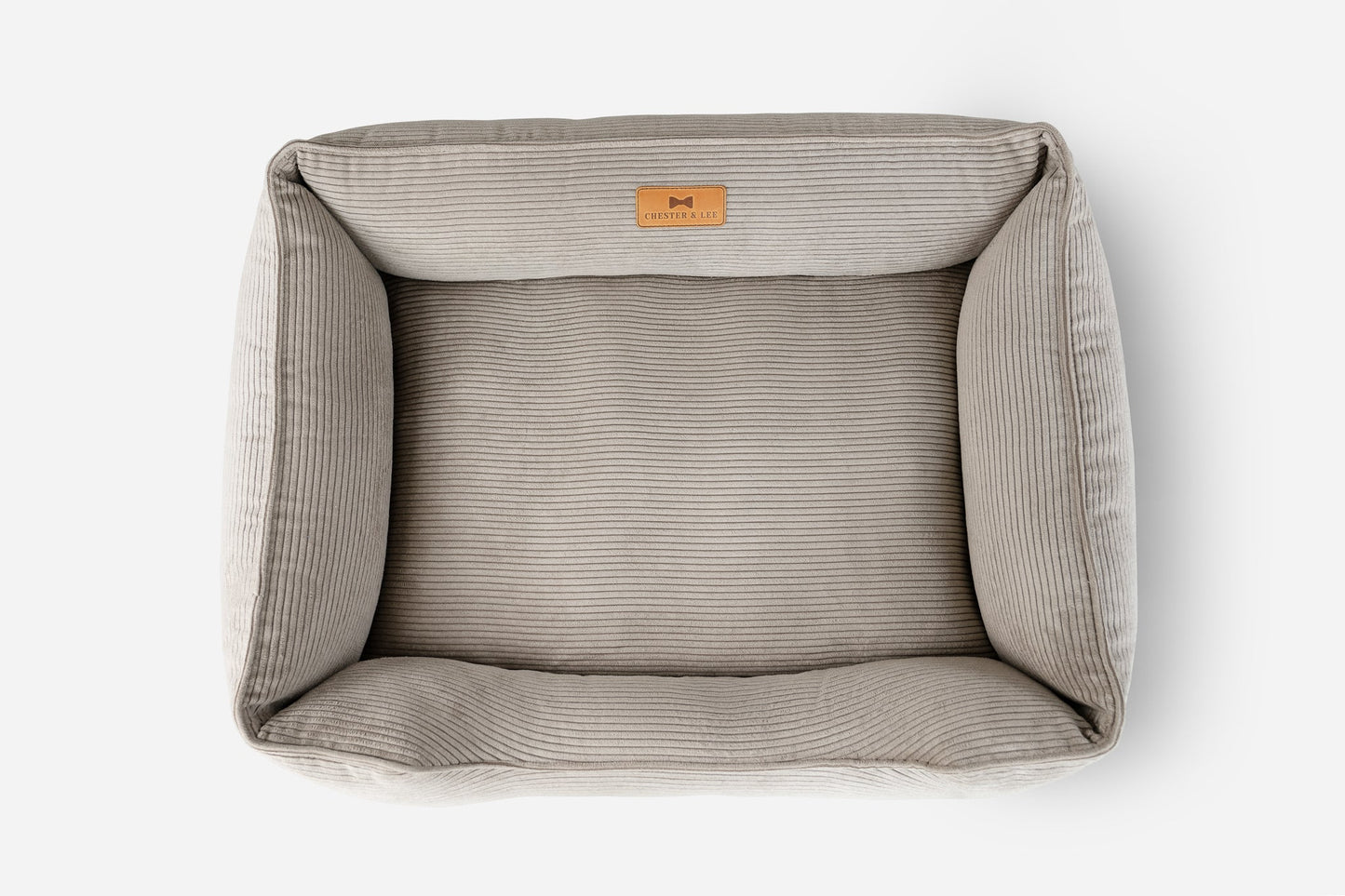 Taupe Fancy Corduroy Sleeper Pet Bed