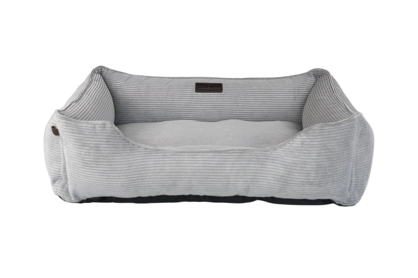 Gray Fancy Corduroy Sleeper Pet Bed