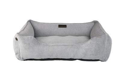 Gray Fancy Corduroy Sleeper Pet Bed