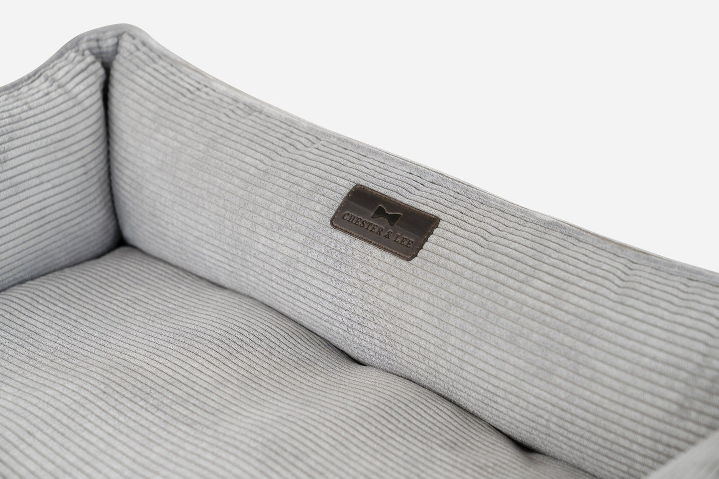 Gray Fancy Corduroy Sleeper Pet Bed