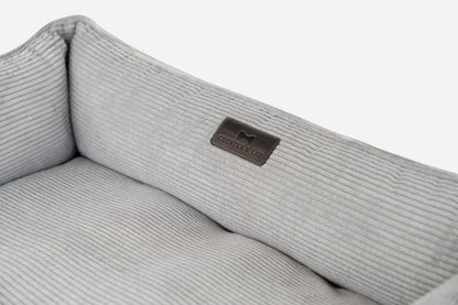 Gray Fancy Corduroy Sleeper Pet Bed